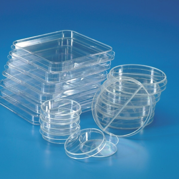 Produktbild von 10 Transparente Petrischalen Mit Deckel – 10×10 Cm, Kunststoff – Für Mikrobiologie, Biologie & Schulprojekte – Robust & Wiederverwendbar!