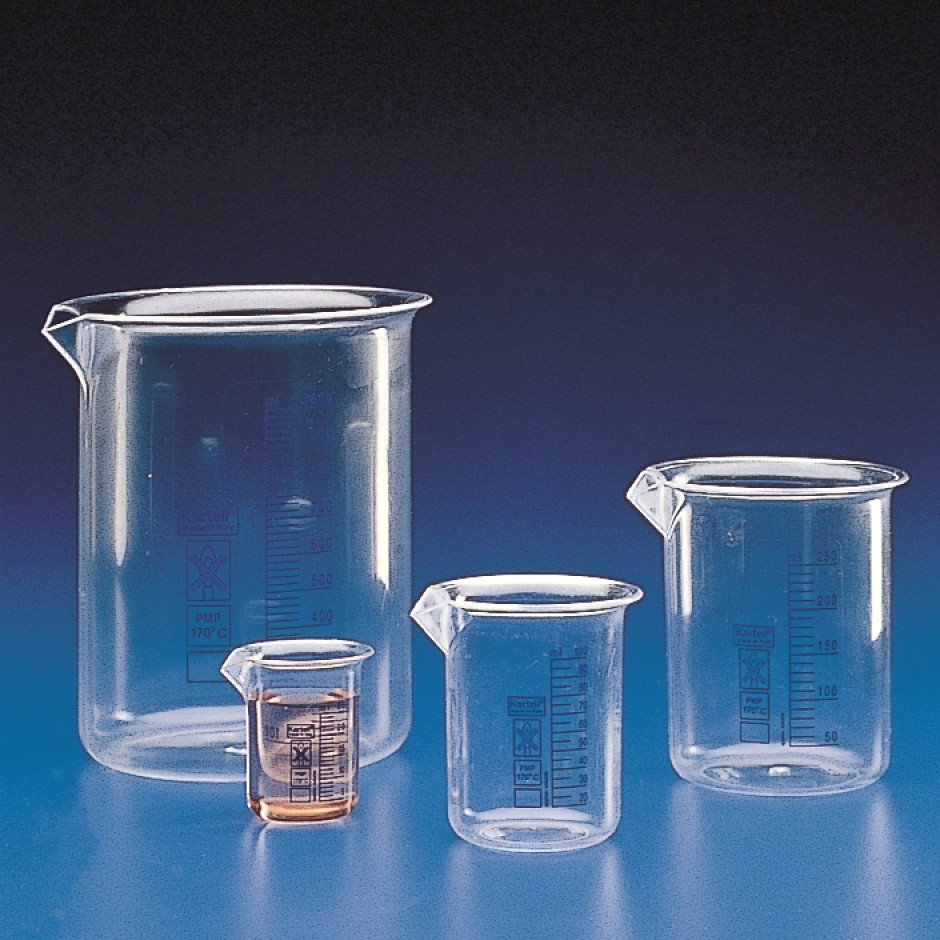 Beaker Labware Blue Graduated Beakers Low Form Class B 1 - Graduated And Volumetric ...