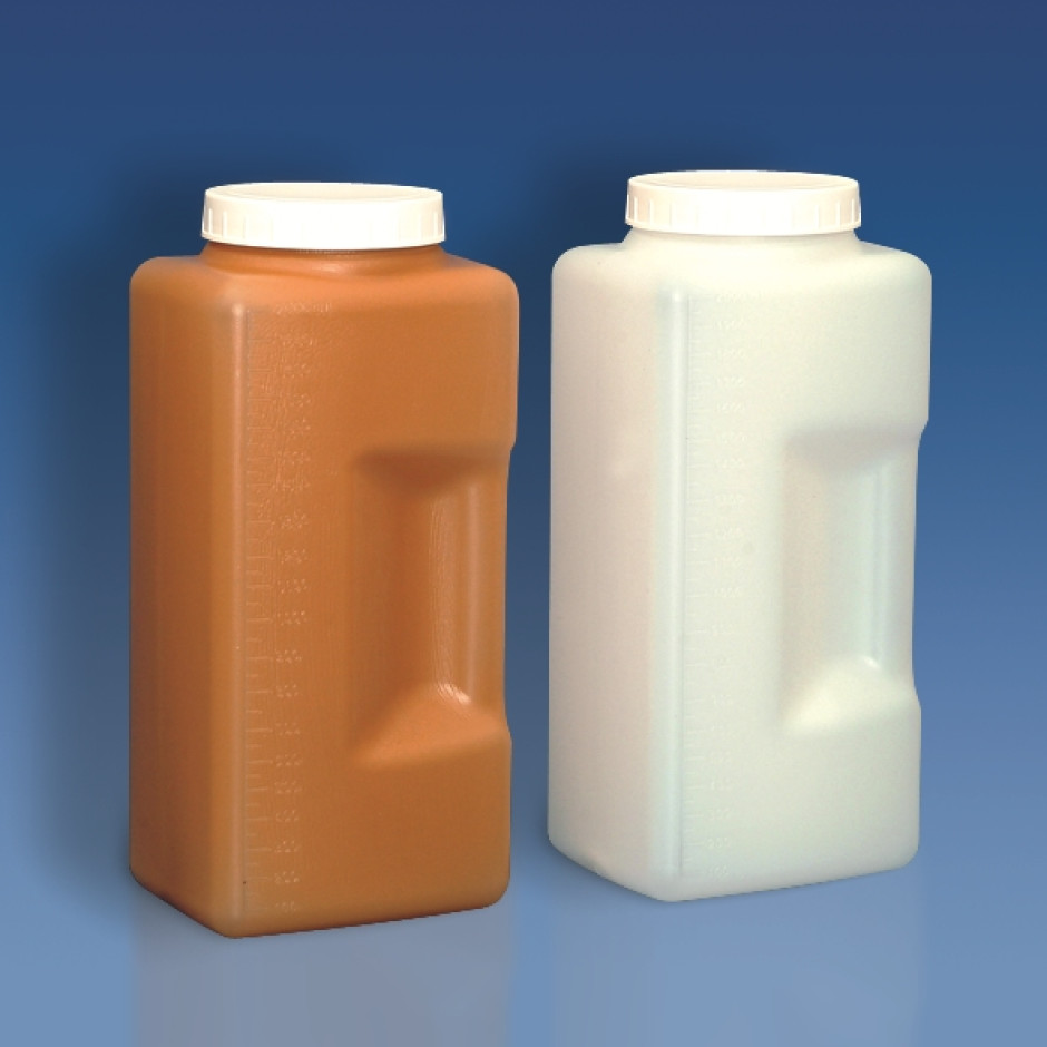 Rectangular Sampling Bottles Urine collection bottle 2 L | Kartell LABWARE